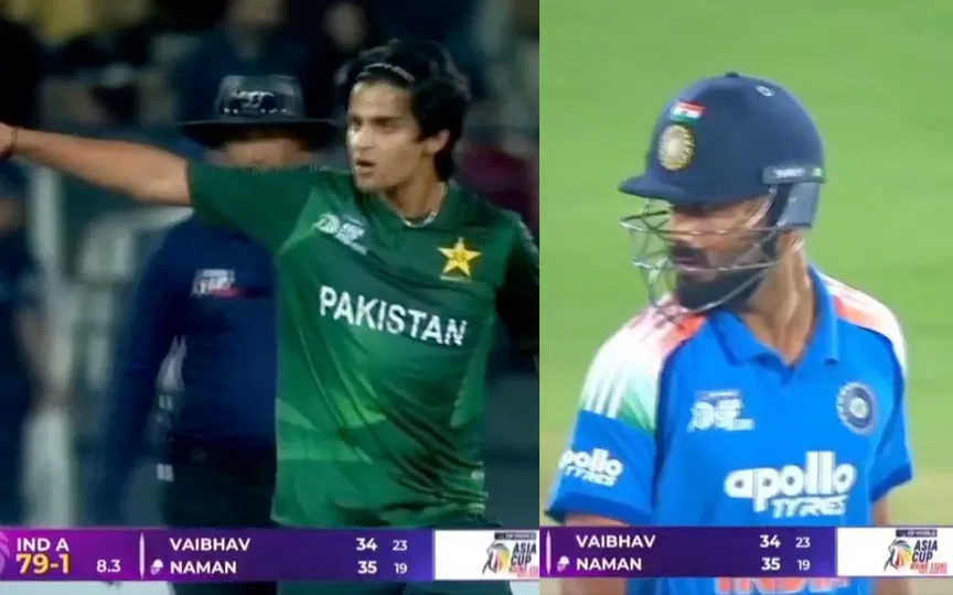 PAK player abuses India's Naman Dhir; MI ace responds with death stare in Asia Cup Rising Stars